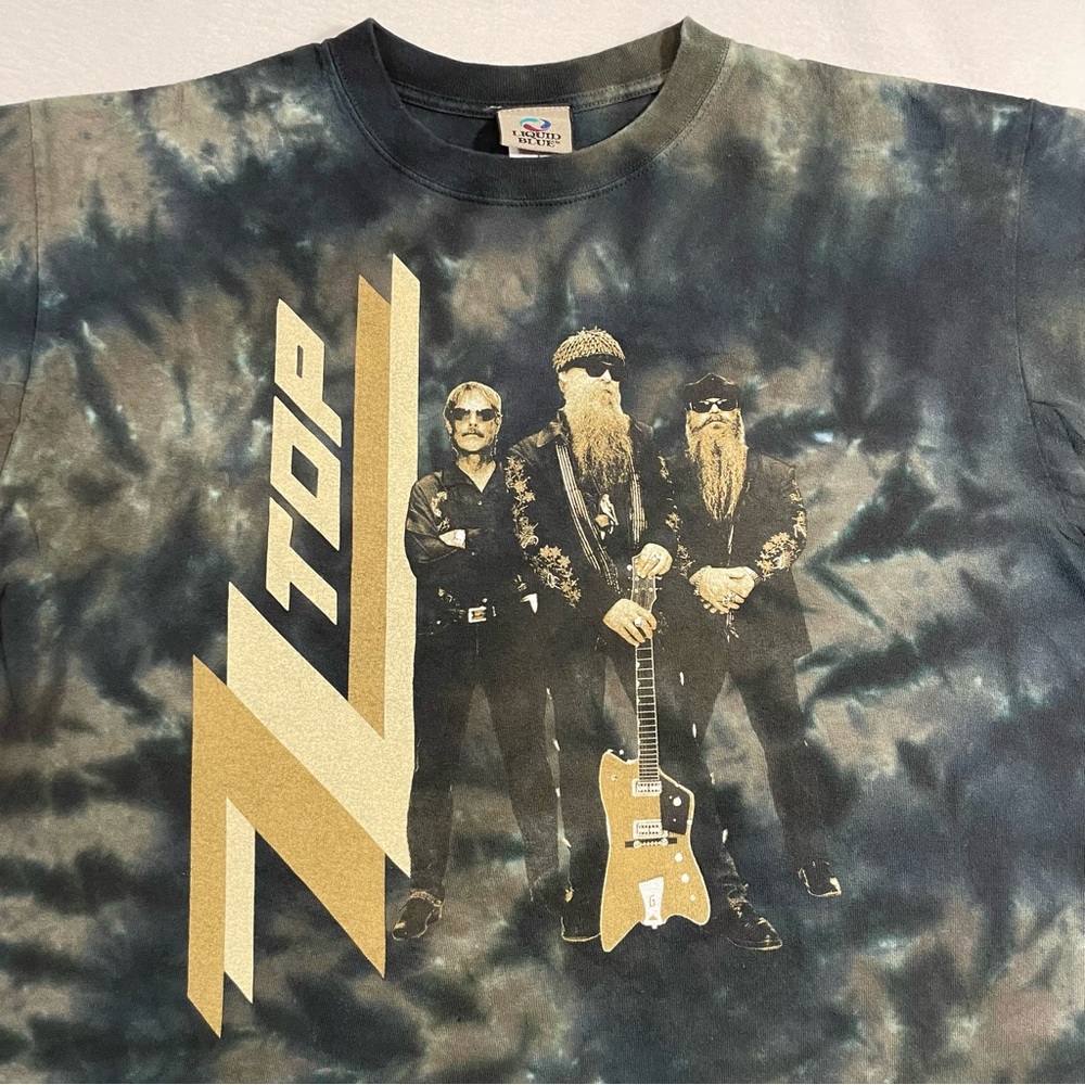 ZZ Top Tie Dye T Shirt Size Large